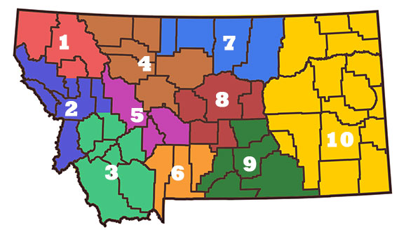 Montana District Map